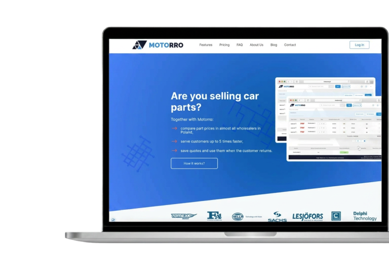 Motorro laptop case study mockup eng