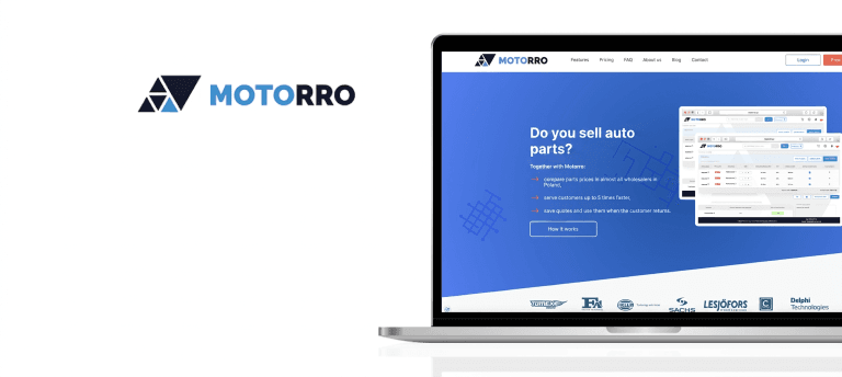 Motorro case study laptop mockup