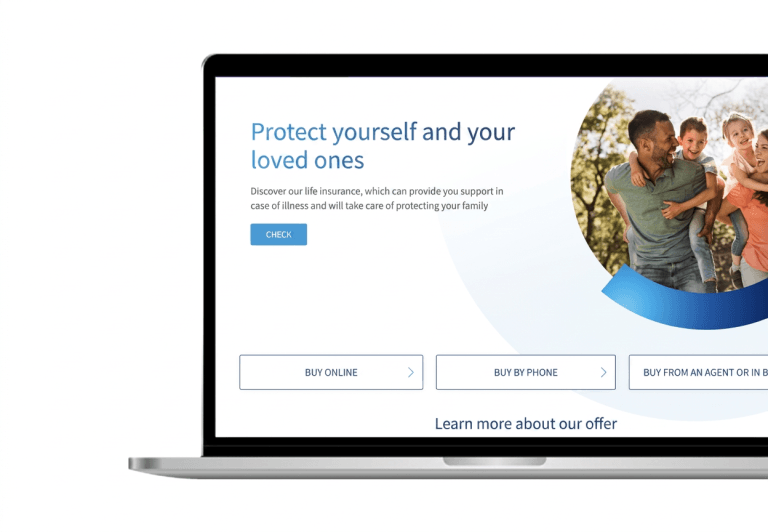 PZU english mockup website