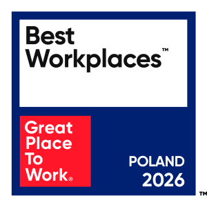 Logo Best Workplaces Poland 2026 przyznawane przez Great Place To Work.