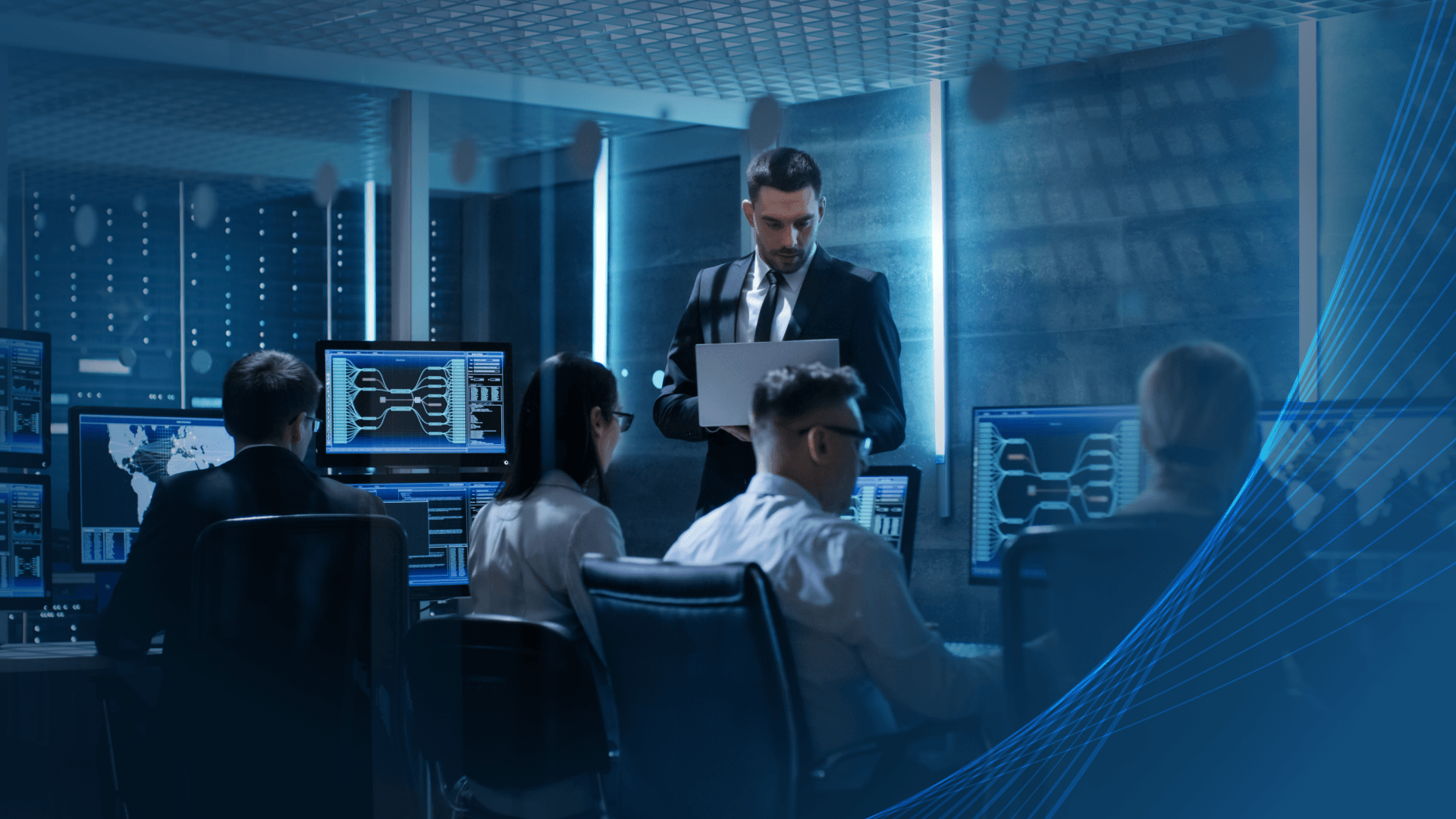 IT team working in a technology environment, illustrating how to hire 10 IT specialists within 2–4 weeks.